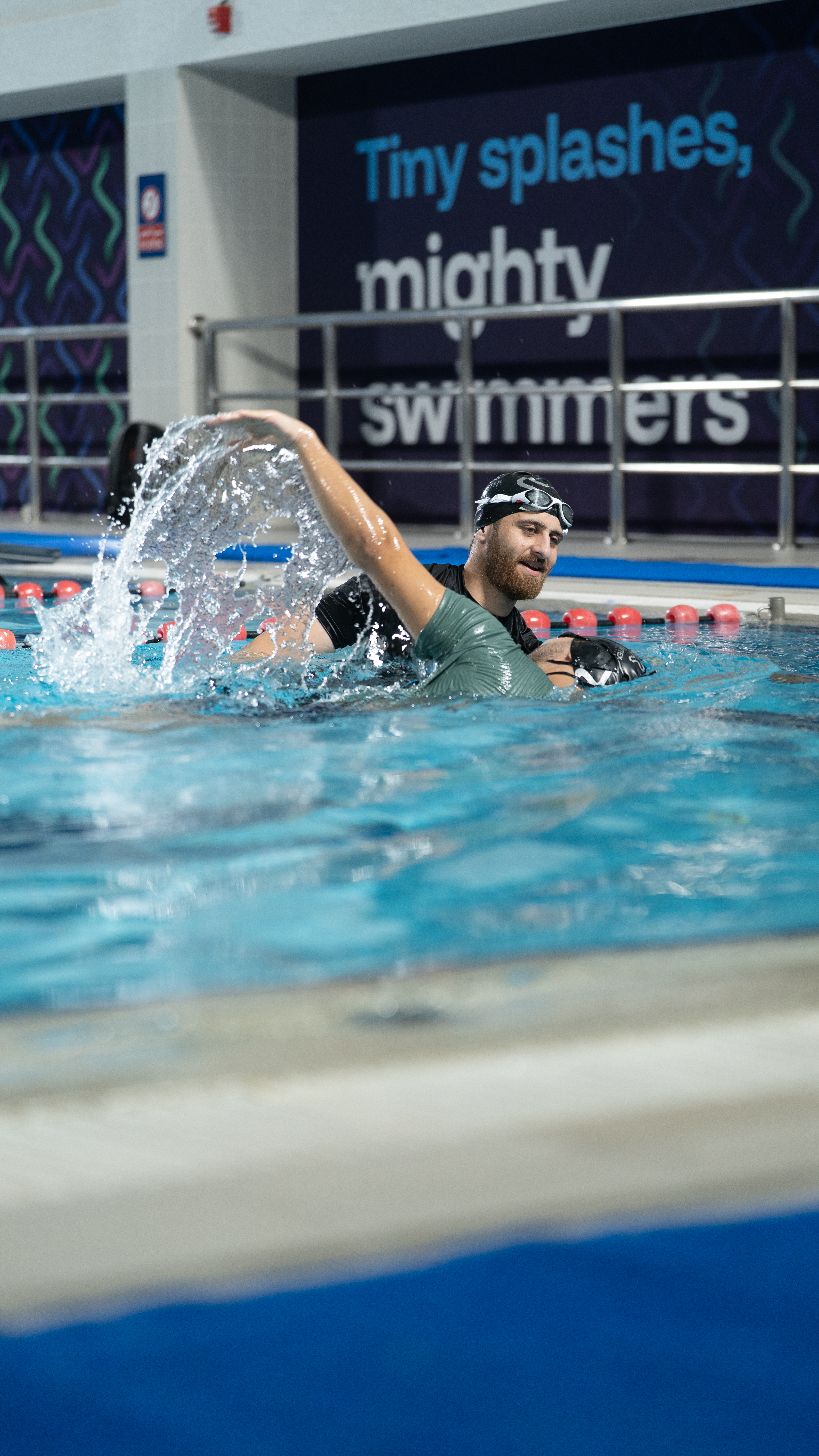 Adult swimmer in the pool